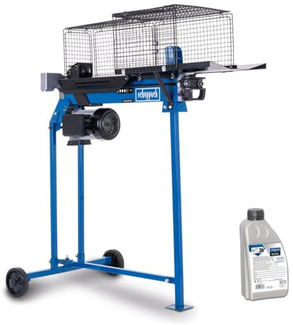 Scheppach Fendeur de Bûches Horizontal HL760LS | 7T | +Huile supplémentaire | Fendeur de Bois de Chauffage hydraulique | Longueur de fendage 520mm
