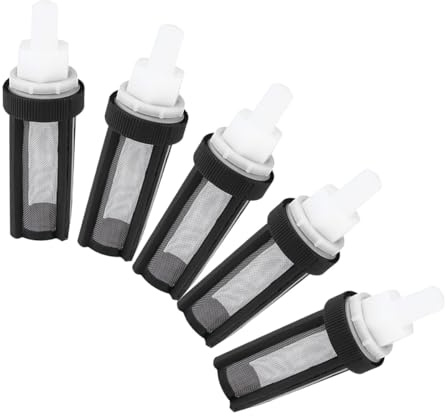 DOITOOL 5 Stück Teiliges Edelstahl Filtersieb Wassereinlass für Mikro tauchpumpe Wasserpumpenfilter mit Silikonschlauch Installieren Schützt vor Geeignet für Unterwasserbetrieb