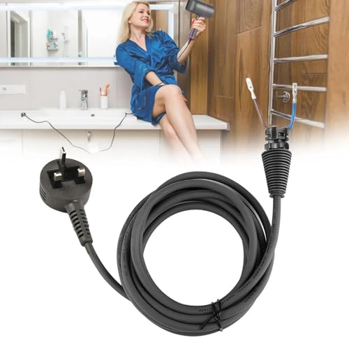2.7M Hair Dryer Power Cord Replacement Compatible with Dyson HD01 HD02 HD03 HD04 HD07 HD08