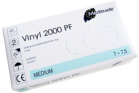 Vinyl-Handschuh 2000 PF 10 Boxen à 100 Stück (XL)