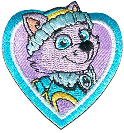 Paw Patrol EVEREST - Aufnäher, Bügelbild, Aufbügler, Applikationen, Patches, Flicken, zum aufbügeln, Größe: 6 x 6 cm