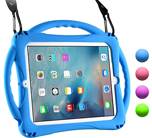 TopEsct Custodia Bambini per iPad 2/3/4, Antishock con Maniglie e Piedistallo,Perfetto Anche per iPad 2, iPad 3 And iPad 4 Cover(iPad 2/3/4, Blu)