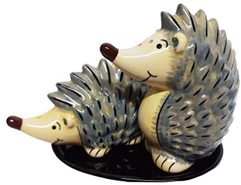 Igel Salz und Pfefferstreuer Figur Keramik Tier Geschenk Küche Frühstückstisch Set