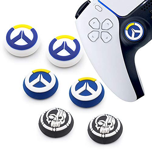 Lot de 6 bouchons de remplacement pour manette PS5, PS4, PS3, Xbox 360, Xbox One X, Elite S