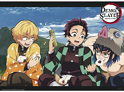 ABYstyle Demon Slayer Trio Mini-Poster horizontal, laminiert, 52 x 35 cm