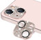 AiMok Bling Kamera Linse Schutzfolie Kompatibel mit iPhone 13/iPhone 13 Mini, Anti-Kratzen, HD Diamant Metall Kamera Objektivschutz Linse Protector Cover für iPhone 13/iPhone 13 Mini (Rosa)