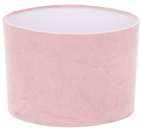 OSALADI Tischlampe Lampenschirm Stoff Oval Tischlampenschirm H?ngeleuchtenschirm E27 Rosa Samt Nachttischlampe Schirm Lampe Stoffschirm Pendelleuchte Schreibtischleuchte Ersatzschirm