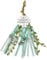 URROMA Green Witch Bell, 1 Pcs Life Tree Magic Witch Bell with Twine Wind Chimes, Protection Door Hanger for Crafts, Car, Room, Wall Decor