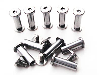 Pocket Knife Corby Bolts,Folding Knives Pivot Pins,EDC Knifemakers Screw Fasteners Rivets,DIY Knife Handle Studs,Pack of 10 (8mm)