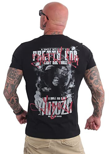 Yakuza Herren Pretty Far T-Shirt, Schwarz, 3XL