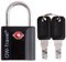 OW-Travel Cadenas clé TSA pour Valise. Cadenas Clef Antivol pour Bagages Casier Rangement Tente Camping. Bagages Cadenas USA. Accessoires de Voyage Avion. Verrou a Cle Valise 1 Noir