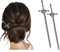 2 Pcs Vintage Girls Hair Chopsticks Comics Chinese Style Hair Pin Women Styling Hair Stick Hairpins for Long Hair, Hair Accessories（Black）