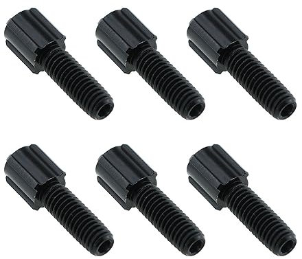 MEETOOT 6PCS M6 Rennrad Umwerfer Hinten Bremskabel Linie Zoll Shifter Regler Schraube Kabel Bremse Schraube
