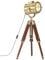 vidaXL Mangoholz Massiv Stativlampe Höhenverstellbar Vintage Retro Standleuchte Stehlampe Stehleuchte Standlampe Lampe Leuchte 69cm