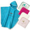 my STITCHERY Badeponcho Kinder mit Namen Bestickt, Oeko-TEX® Standard 100 - Personalisiertes Kapuzenhandtuch aus Reiner Baumwolle mit gesticktem Namen und Motiv (Petrol)