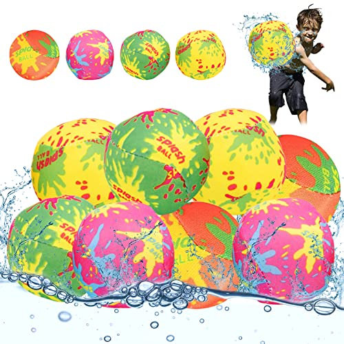Wasserbälle 8 Stück, Wasserbomben Wiederverwendbar, Wasserball Klein, Wasserbomben Bälle, Pool Spielzeug Wasserballons Geeignet für Sommer im Freien Strandparty