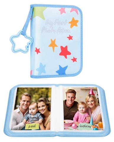 Baby's My First Fotoalbum für Baby für 21 Fotos à 10 x 15 cm, Baby-Fotoalbum, weiches Tuch, Familienbuch, Mein erstes Familienalbum für 10 x 15 cm, für Babypartys, Kleinkinder, Familienbilder,