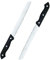 PARENCE.- Lot de 2 Couteaux à Pain en Acier Inoxydable/Couteau de Cuisine Dentelé avec Manche Ergonomique -Lame 18cm, Lot de 2
