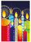Weihnachtskarten mit Umschlag Set 10 Stück - Kerzen, 10er Set A6 Weihnachts Klappkarten mit Umschlägen, Christmas Cards von Just Cards Direct