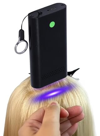 V Light Hair Extension Machine - V Light Extensions Kit, Rechargeable Portable Extension Lamp with 6Pcs 395nm LED Beads, Hair Extensions Tool, Fast Curing Wig