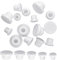 25 Pcs Silicone Salt and Pepper Shaker Stoppers Silicone Bottle Stopper 10,12,13,15,16 Mm Salt Shaker Plug Replacement Soft Reusable Salt and Pepper Shaker Stoppers Plugs for Pots Bottles Pipes