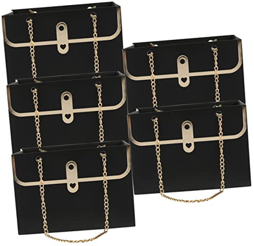 STOBOK Blumenstrauß-tasche 5 Stück Rechteckige Papiertüte Aufbewahrungstasche Für Tragetasche Mädchen Handtaschenbeutel Für Hochzeit Geburtstag Brautparty