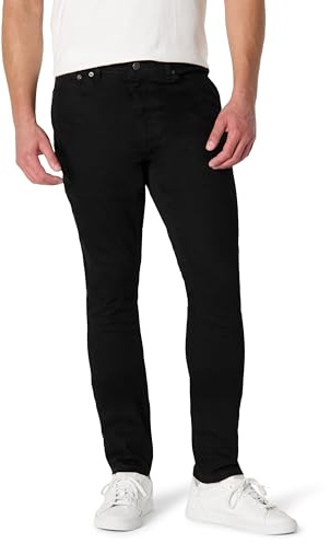 Amazon Essentials Jean Coupe Skinny à Élasticité Moyenne Homme, Noir, 36W / 32L