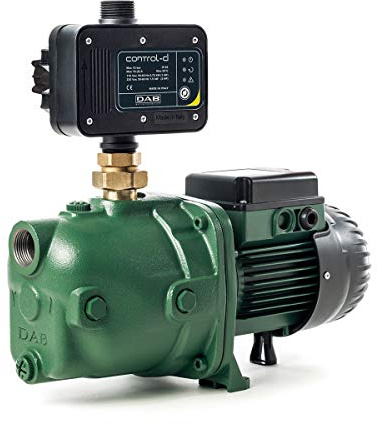DAB Jet 132 M + DAB Control-D Hauswasserautomat - 4.800 L/Std. - 1490W - Förderhöhe 48m - Sehr robuste - Bewässerungspumpe
