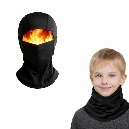 leruiyezs Pasamontañas Niño Térmico de Invierno Antiviento con Forro Polar Multifunción Pasamontañas Termico Niños para Esquí Ciclismo Actividades Al Aire Libre Niños Niñas Talla Única