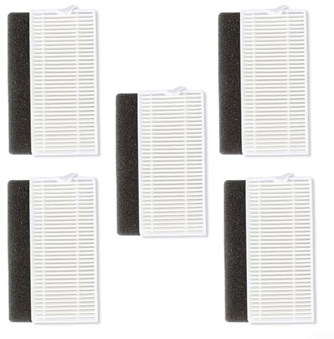 NbgrvB 5er-Pack Waschbarer Ersatzfilter für Cybovac E20 E30 E31 EC30MQ Saugroboter, für Kyvol, entfernt 99,97% der Staubpartikel 0,3 Mikrometer