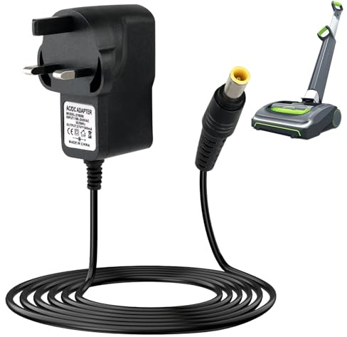 27V 500MA Charger for Gtech AirRAM MK2 Cordless Vacuum Cleaner, 1.5M Cable | for Gtech Air Ram MK2 K9 AR29 AR30 AR05 K9 AR09 CH01 AR03 AR01 DM001 AR02 ATF27 ATF29 MK1, 22V Battery Power Supply Adapter