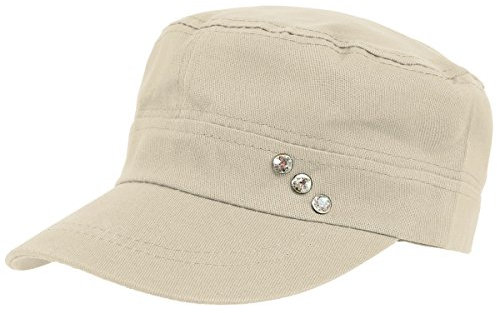 dy_mode Baseball Cap Damen Kappe Schirmmütze Mütze Kappe Military Style - K006 (K006-Hellbeige)