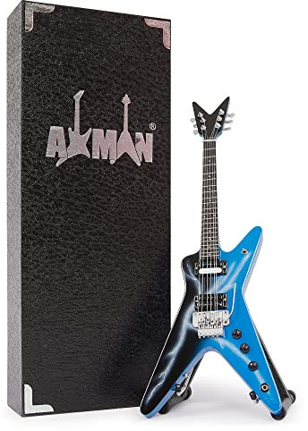 Dimebag Darrell: Dime Slime – Miniatur-Gitarren-Nachbildung – Musikgeschenke – Handgefertigte Ornamente im Maßstab 1/4 – inklusive Displaybox, Namensschild und Miniatur-Gitarrenständer