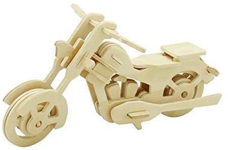 Georgie Porgy 3D Holz Puzzle Motorrad Modell holzhandwerk bausatz Kinder Spielzeug (jp260 moterbike 34 stücke)