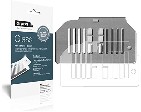 dipos 2x Folie 9H klar für Siemens EQ.6 TE603501DE Series 300 Tropfblech | Bricht und splittert nicht, kein Echtglas, Anti-Shock, passt perfekt, kratzfest, blasenfrei, hüllenfreundlich, selbstklebend