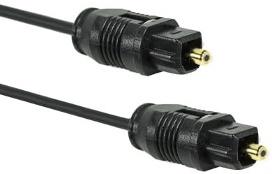OcioDual Optisches Toslink Kabel 3m Faseroptik Optic Fiber Audio LWL SPDIF M/M Schwarz fur TV Optical Audio Cable Audiokabel