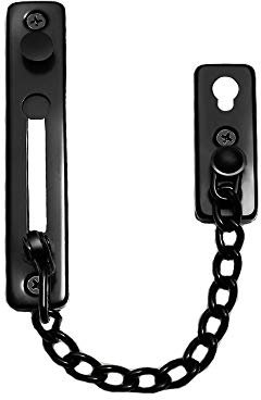 NELXULAS Chaîne de porte de sécurité en acier inoxydable 304 moulé finition brossée C Style Argenté