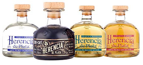 Herencia de Plata Tasting Set, 100% Agave, 4 x 0,05 Liter