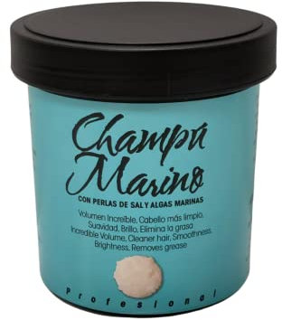 Salz-Shampoo auf Basis von Meersalz, verleiht feinem Haar Glanz, Fülle und Volumen, Größe 400 g.