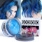 Temporäre Haarfarbe Wachs Blau Unisex Natürlich Haarfarbe Auswaschbar Modellierwachs für Party Cosplay Halloween (4,23 Unzen)