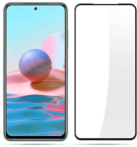 Kepuch 2 Paquetes Vidrio Templado Protector de Pantalla para Xiaomi Redmi Note 10 4G/Note 10S