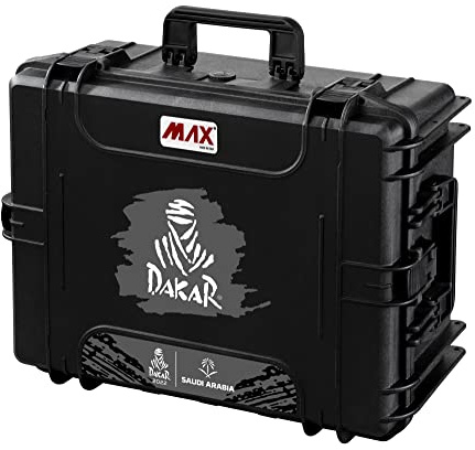MAX - MAX540H245CAMORGTR-DKR luftdichter Koffer Serie Dakar, schwarz, 538 x 405 x 245 mm