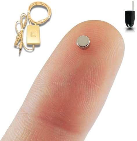 PingaOculto Spion Kopfhörer für Prüfung Mini Nano Unsichtbare Kopfhörer für Handy mit Mikrofon - Unsichtbar Ohrhörer Kabellos Headset Spicker (Spion Kopfhörer Nano V3 + VIP Pro UltraMini)