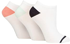 Glenmuir Ladies' 3 Pair Plain and Patterned Bamboo Secret Socks