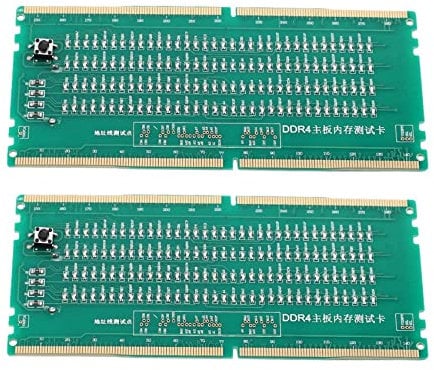 Yumin 2X DDR4 Card RAM Memory Slot LED Desktop Motherboard Repair Analyzer Tester