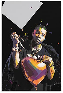 TSALF Poster und Drucke Kein Rahmen Pop-Rapper Tory-Lanez Poster Wohnzimmer Schlafzimmer Malerei Kunstwerk 30x50cm