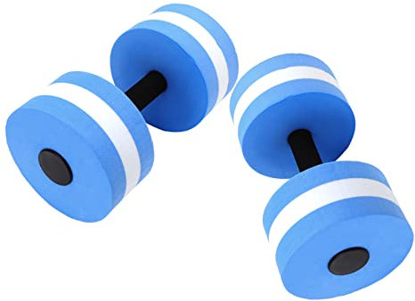 Mancuernas Flotantes de Espuma EVA para Ejercicios Acuáticos, Yoga y Entrenamiento, Azul