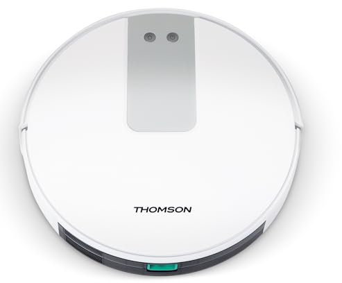 THOMSON THVC24W Aspirateur Robot - 22W - 65dB - 3 Modes de Navigation - Autonomie jusqua 120min - Reservoir 0,6L