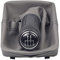 Kakulkomen Schaltsack Schaltmanschette Schwarz Schaltknauf 5 Gang kompatibel mit VW Polo 9N 9N2 9N3 2002-2009 (grau)