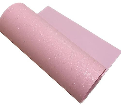 5 Fogli Gomma Eva Glitter 40x60 cm - 2 mm per Torte e Decorazioni | Schiuma Eva PROGETTI ARTISTICI Artigianali FATI da Te Carta BRICOLAGE (Rosa)